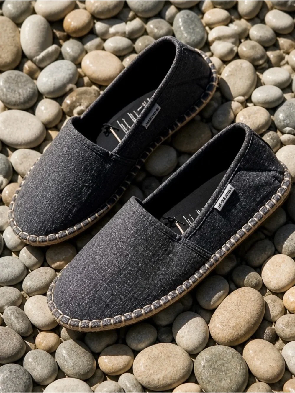 Jack Rogers Black Slip-On Espadrilles for Men